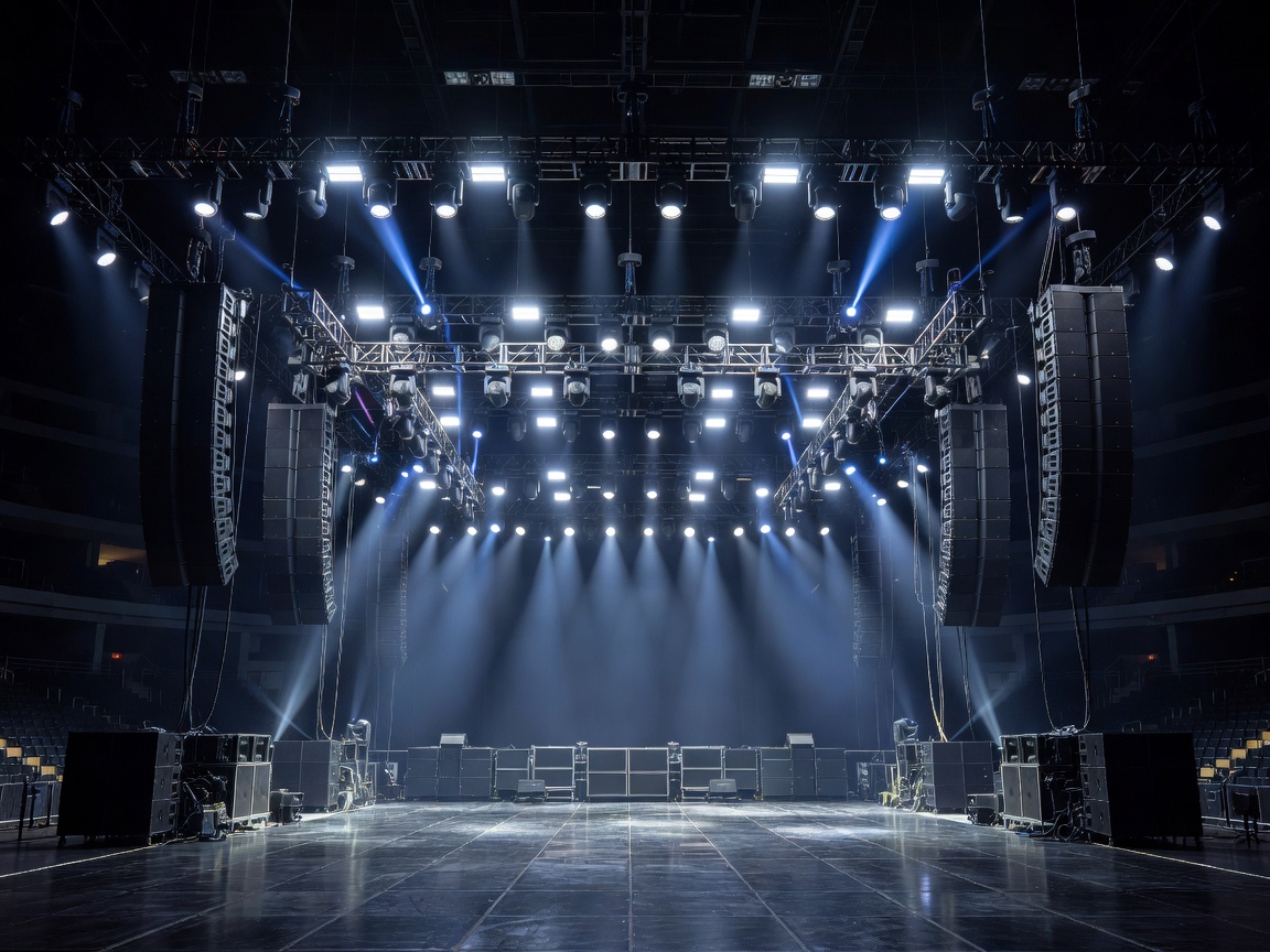 3D spatial audio and mega stage lighting setup