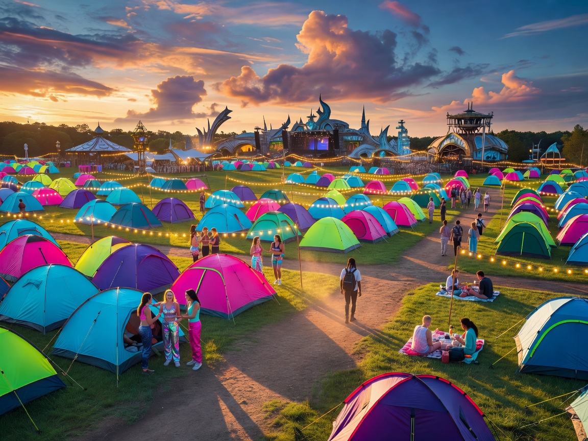 DreamVille festival camping village at Tomorrowland