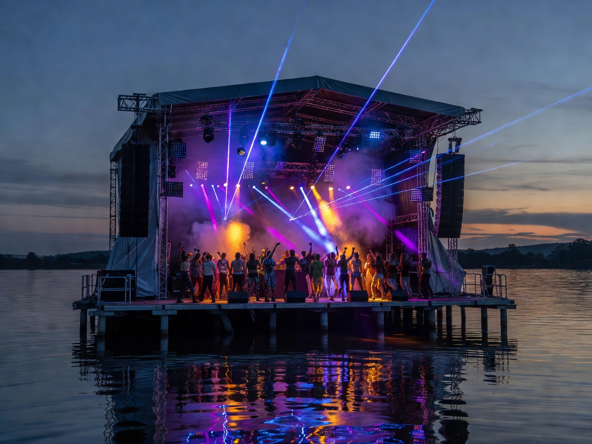 Extrema Outdoor lakeside techno stage in Belgium